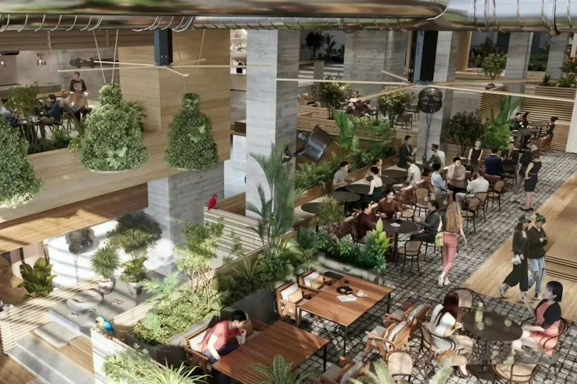 Central yard as a social anchor